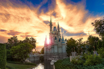 обоя magic kingdom, города, диснейленд, простор