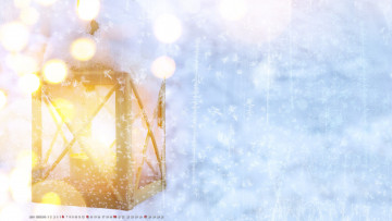 Картинка календари праздники +салюты боке фонарь фон снежинка
