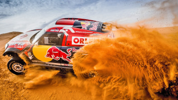 Картинка спорт авторалли гонка ралли дакар песок автомобиль