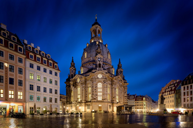 Обои картинки фото frauenkirche in dresden, города, дрезден , германия, простор