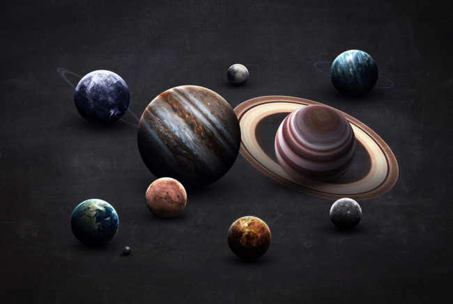 Обои картинки фото космос, разное, другое, луна, земля, планеты, moon, марс, юпитер, нептун, меркурий, венера, planets, saturn, earth, уран, система, mars, neptune, venus, mercury, uranus, jupiter