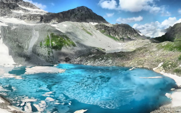 Картинка разное компьютерный+дизайн лед озеро горы