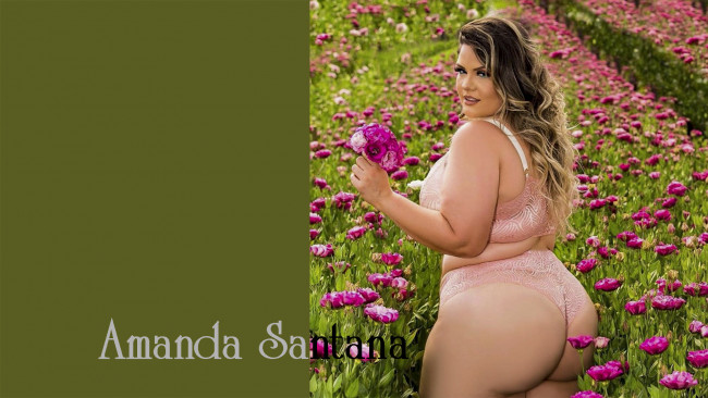 Обои картинки фото amanda santana, девушки, -unsort , брюнетки, темноволосые, размера, плюс, big, beautiful, woman, amanda, santana, модель, model, plus, size, девушка, толстушка