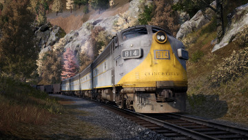 обоя видео игры, train sim world 2, поезд, железная, дорога