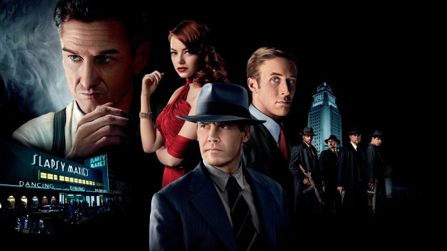 Обои картинки фото кино фильмы, gangster squad, коллаж