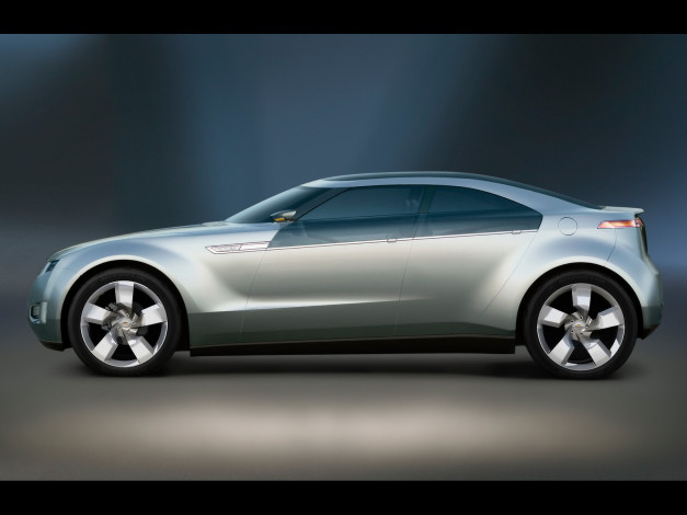 Обои картинки фото 2007, chevrolet, volt, concept, автомобили