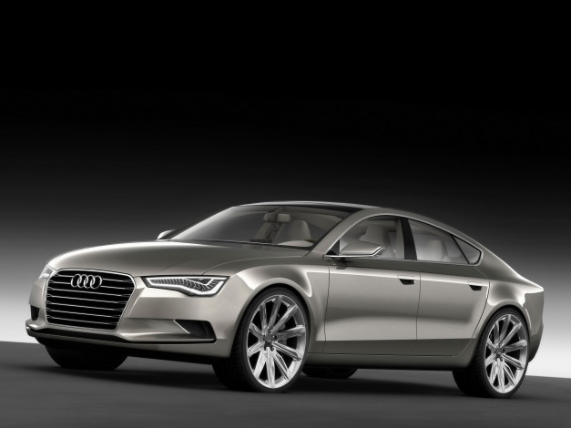 Обои картинки фото 2009, audi, sportback, concept, автомобили