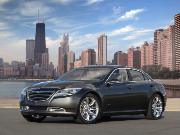 Обои картинки фото 2009, chrysler, 200c, ev, concept, автомобили