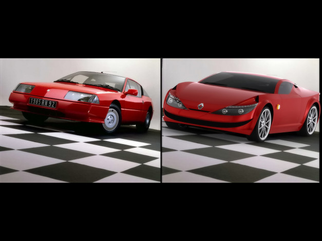 Обои картинки фото 2009, renault, new, alpine, concept, автомобили, 3д