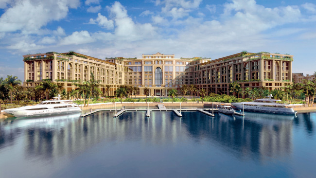 Обои картинки фото luxury, hotel, palazzo, versace, dubai, города, дубаи, оаэ, бассейн