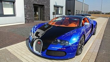 Картинка bugatti veyron автомобили мощь скорость стиль автомобиль