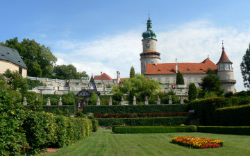 Картинка замок новое место над метуей Чехия города дворцы замки крепости парк