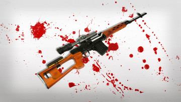 Картинка оружие винтовки+с+прицеломприцелы снайперская свд пятна кровь драгунов винтовка фон