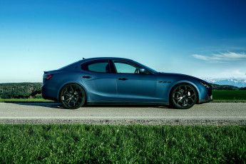 обоя 2014 maserati ghibli , novitec tridente, автомобили, maserati, тюнинг, голубой, ghibli