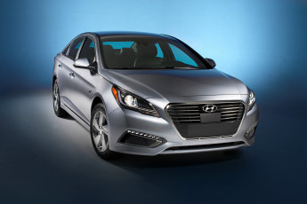 обоя автомобили, hyundai, sonata, phev, lf, серый, 2016, г