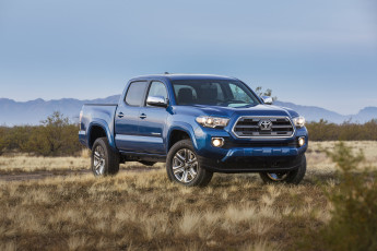 Картинка автомобили toyota 2016г tacoma limited double cab синий