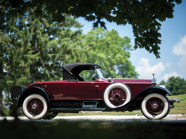 Обои картинки фото автомобили, rolls-royce, 1927г, roadster, piccadilly, phantom, i, springfield