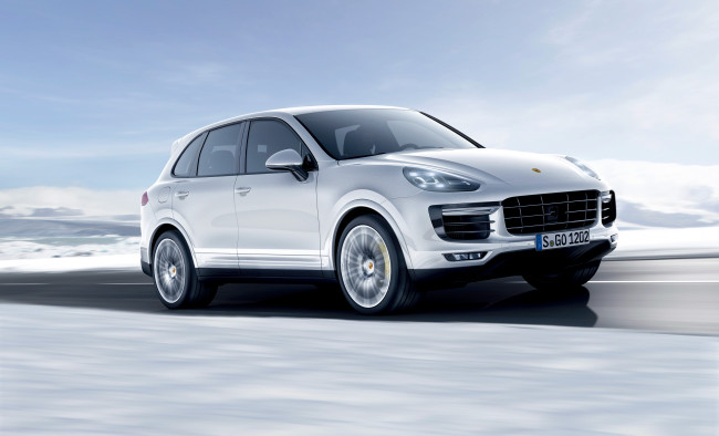 Обои картинки фото автомобили, porsche, turbo, s, cayenne, светлый, 2015г, 958