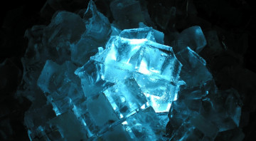 Картинка природа макро кубики лед капли свет