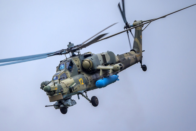 Обои картинки фото mi-28n night hunter, авиация, вертолёты, вертушка