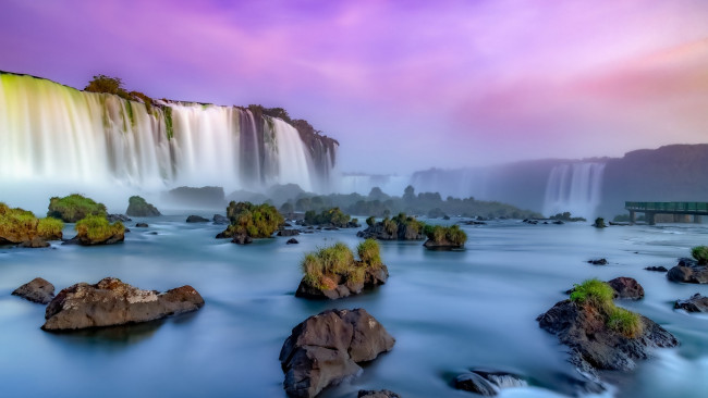 Обои картинки фото iguazu falls, brazil, природа, водопады, iguazu, falls
