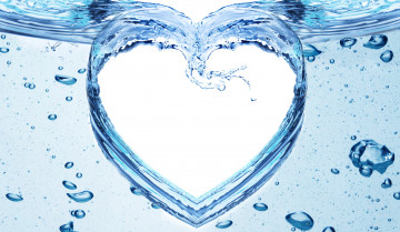 Картинка разное компьютерный+дизайн вода сердечко капли