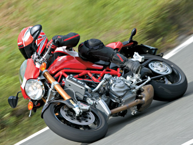 Обои картинки фото ducati, monster, s4rs, мотоциклы