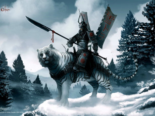 Картинка клан белого тигра фэнтези всадники наездники