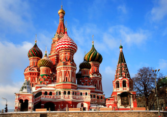 Картинка города москва россия храм василия блаженного красная площадь архитектура купола