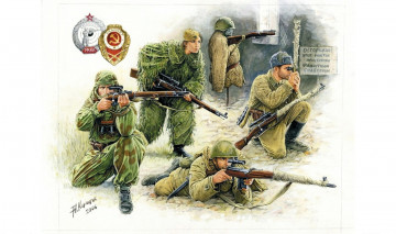 Картинка рисованные армия снайперы