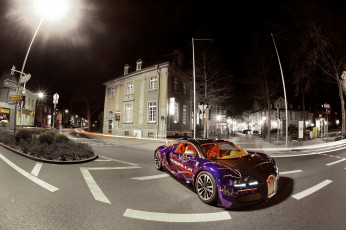 Картинка 2012 bugatti veyron sang noir автомобили