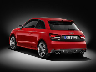 обоя автомобили, audi, красный, 2014г, s1