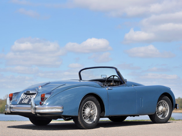 Обои картинки фото автомобили, jaguar, 1958г, uk-spec, s, roadster, xk150