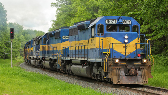 Обои картинки фото техника, поезда, рельсы, дорога, состав, железная, локомотив