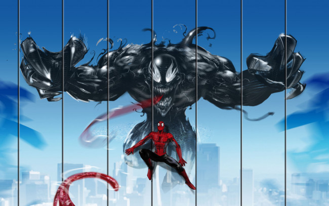 Обои картинки фото веном, фэнтези, существа, venom, spider-man, монстр