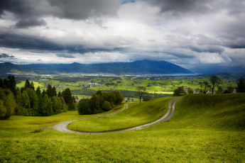 Картинка природа пейзажи поля швейцария луга пейзаж