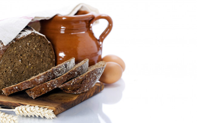 Обои картинки фото еда, хлеб,  выпечка, яйца