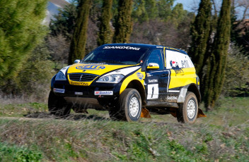 обоя ssang yong kyron rally 2009, спорт, авторалли, ssang, yong, kyron, rally, 2009