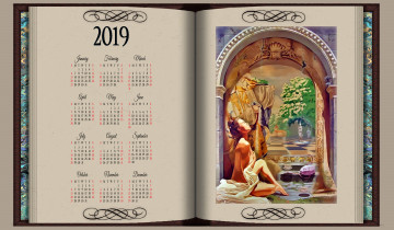 Картинка календари фэнтези девушка