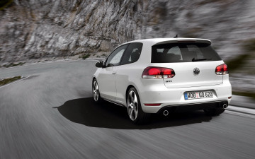 обоя volkswagen, golf, gti, автомобили