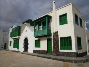 Картинка caleta de famara lanzarote города здания дома испания