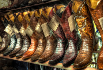 Картинка разное одежда обувь текстиль экипировка сапоги ковбойки кожа