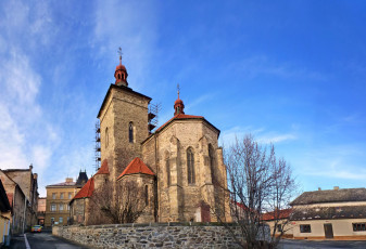 Картинка костел св штепана города католические соборы костелы аббатства Чехия