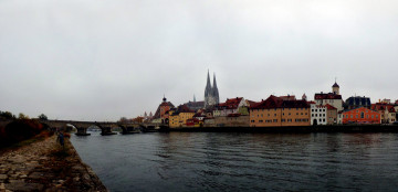 Картинка regensburg города регенсбург германия бавария