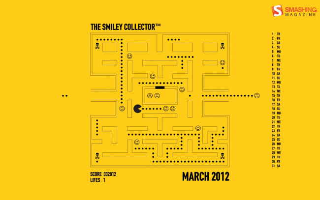 Обои картинки фото календари, видеоигры, 2012, март