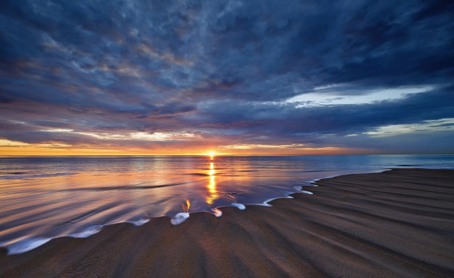Обои картинки фото природа, восходы, закаты, пляж, море, закат, солнце, вечер, южная, австралия
