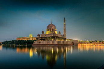 Картинка kuala+lumpur города куала-лумпур+ малайзия мечеть