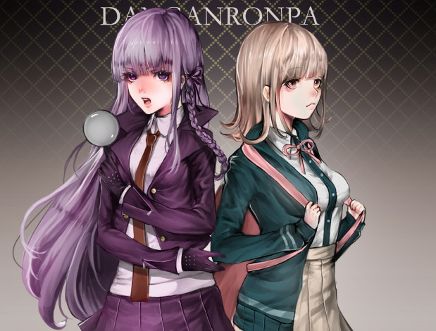 Обои картинки фото аниме, danganronpa, девушки