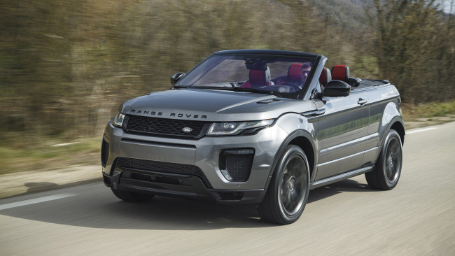 Обои картинки фото range rover evoque convertible 2017, автомобили, range rover, 2017, convertible, evoque, range, rover