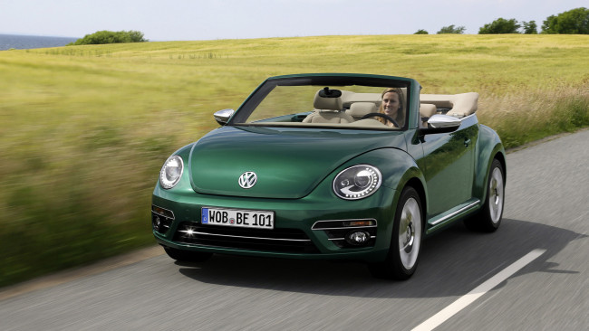 Обои картинки фото volkswagen beetle cabrio 2017, автомобили, volkswagen, beetle, cabrio, 2017